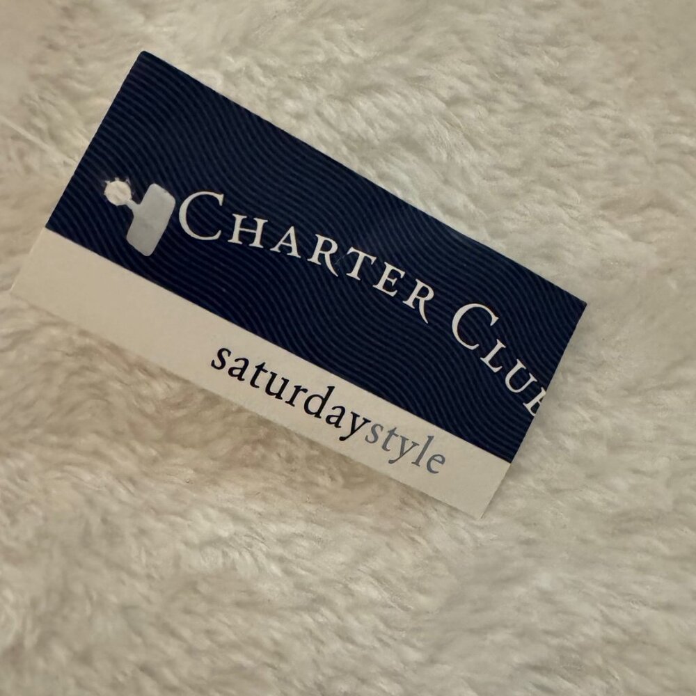 Charter Club NWT Linen Summer Two Piece Pantsuit Set Size 14 - Picture 14 of 16